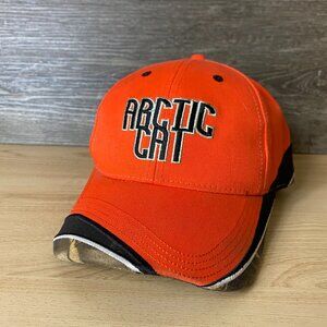 Arctic Cat Hat Cap Strap Back Orange Camo Camouflage Outdoors